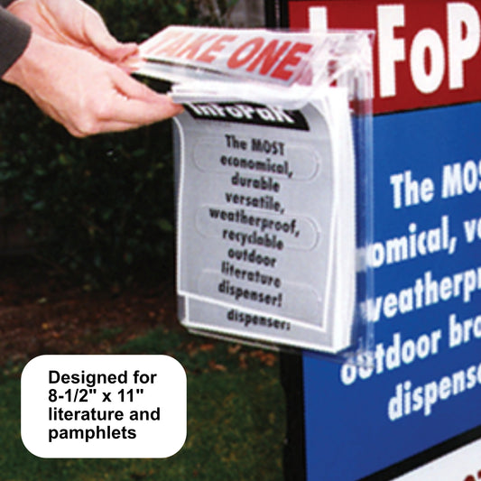 InFoPaK- 8-1/2" x 11" outdoor literature holder