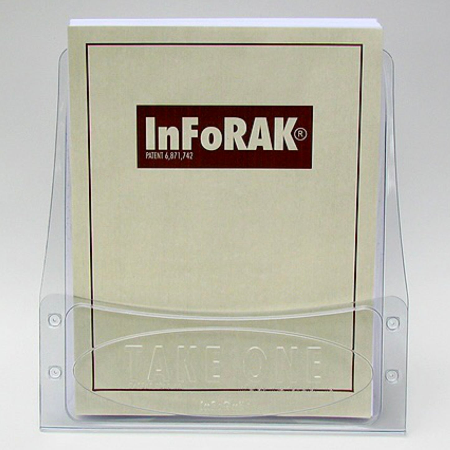 InFoRAK-8-1/2" x 11" table top literature holder